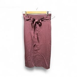 ASOS Mauve Midi Skirt with Bow, NWT